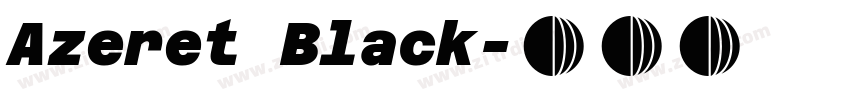 Azeret Black字体转换